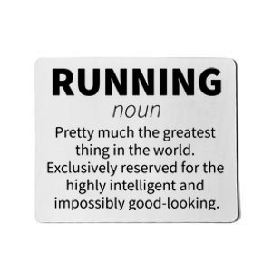 Running Funny Definition Funny 5k Marathon Runner Gift Mousepad