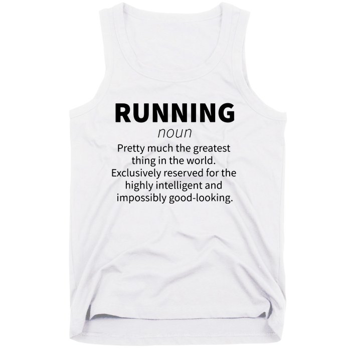 Running Funny Definition Funny 5k Marathon Runner Gift Tank Top