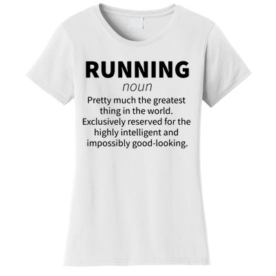 Running Funny Definition Funny 5k Marathon Runner Gift Women's T-Shirt