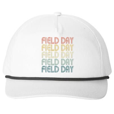 Retro Field Day For Teacher Student Fun Day 2024 Snapback Five-Panel Rope Hat