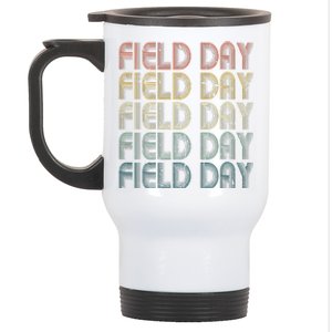 Retro Field Day For Teacher Student Fun Day 2024 Stainless Steel Travel Mug