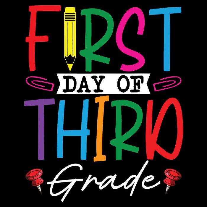 Retro First Day Of Third Grade Team Students Back To School T-Shirt