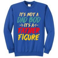 Retro Fathers Day Funny Gift Not A Dad Bod Its A Father Figure Gift Tall Sweatshirt