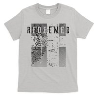Redeemed Faded Distressed Grunge Lion With Cross Christian T-Shirt