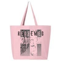 Redeemed Faded Distressed Grunge Lion With Cross Christian 25L Jumbo Tote