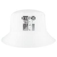 Redeemed Faded Distressed Grunge Lion With Cross Christian Cool Comfort Performance Bucket Hat