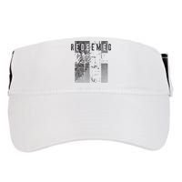Redeemed Faded Distressed Grunge Lion With Cross Christian Adult Drive Performance Visor