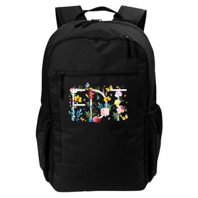 Retro Foxtrots Deltas Tangos Flower Daily Commute Backpack