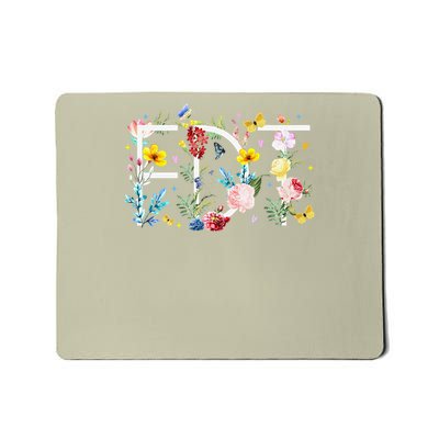 Retro Foxtrots Deltas Tangos Flower Mousepad