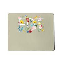 Retro Foxtrots Deltas Tangos Flower Mousepad
