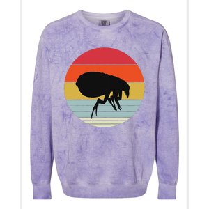 Retro Flea Design Exterminator Fleas Colorblast Crewneck Sweatshirt