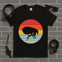 Retro Flea Design Exterminator Fleas T-Shirt