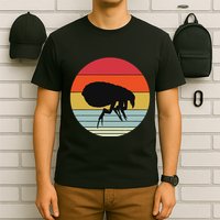 Retro Flea Design Exterminator Fleas T-Shirt