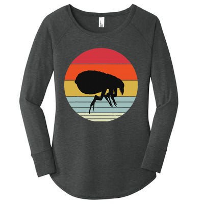 Retro Flea Design Exterminator Fleas Women's Perfect Tri Tunic Long Sleeve Shirt