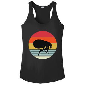 Retro Flea Design Exterminator Fleas Ladies PosiCharge Competitor Racerback Tank