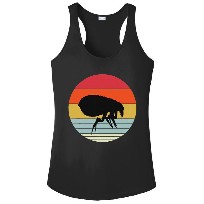 Retro Flea Design Exterminator Fleas Ladies PosiCharge Competitor Racerback Tank