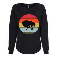 Retro Flea Design Exterminator Fleas Womens California Wash Sweatshirt