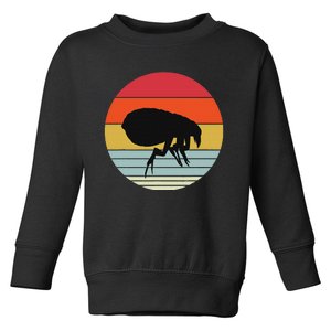 Retro Flea Design Exterminator Fleas Toddler Sweatshirt