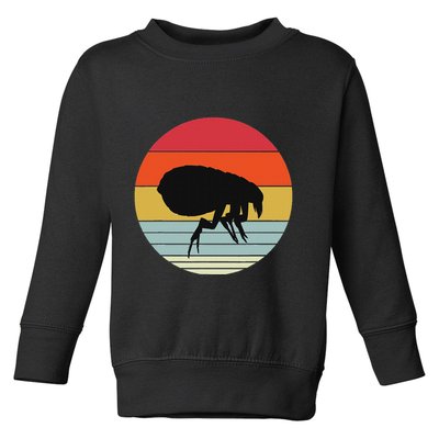 Retro Flea Design Exterminator Fleas Toddler Sweatshirt