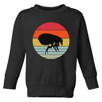 Retro Flea Design Exterminator Fleas Toddler Sweatshirt