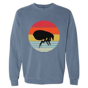 Retro Flea Design Exterminator Fleas Garment-Dyed Sweatshirt