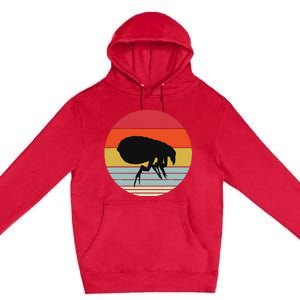 Retro Flea Design Exterminator Fleas Premium Pullover Hoodie