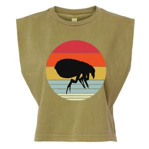 Retro Flea Design Exterminator Fleas Garment-Dyed Women's Muscle Tee