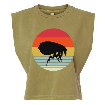 Retro Flea Design Exterminator Fleas Garment-Dyed Women's Muscle Tee