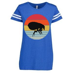 Retro Flea Design Exterminator Fleas Enza Ladies Jersey Football T-Shirt