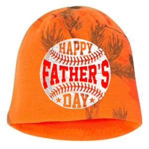 Retro Fathers Day Baseball Dad Papa Grandpa From Son Gift Kati - Camo Knit Beanie