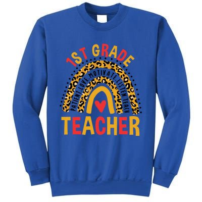 Rainbow First Day Of School 1St Grade Teacher Gift Sweatshirt