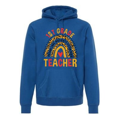 Rainbow First Day Of School 1St Grade Teacher Gift Premium Hoodie