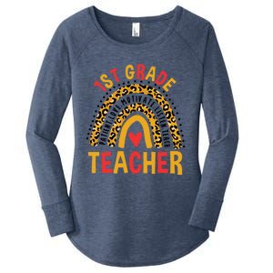 Rainbow First Day Of School 1St Grade Teacher Gift Women's Perfect Tri Tunic Long Sleeve Shirt