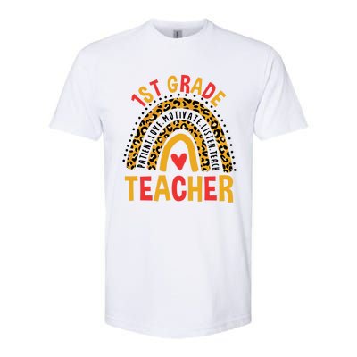 Rainbow First Day Of School 1St Grade Teacher Gift Softstyle CVC T-Shirt