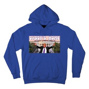 Retro Funny DaddyS Home Trump 2024 Stand With Trump Funny Gift Hoodie