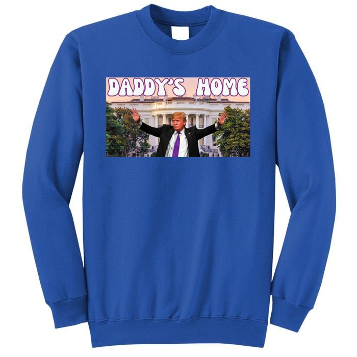 Retro Funny DaddyS Home Trump 2024 Stand With Trump Funny Gift Sweatshirt