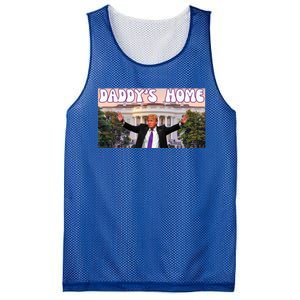 Retro Funny DaddyS Home Trump 2024 Stand With Trump Funny Gift Mesh Reversible Basketball Jersey Tank