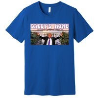 Retro Funny DaddyS Home Trump 2024 Stand With Trump Funny Gift Premium T-Shirt