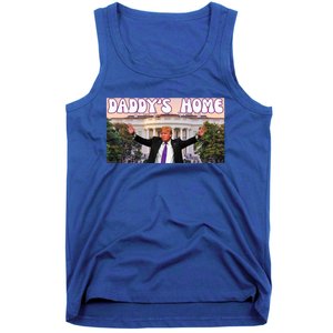 Retro Funny DaddyS Home Trump 2024 Stand With Trump Funny Gift Tank Top