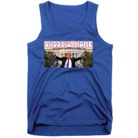 Retro Funny DaddyS Home Trump 2024 Stand With Trump Funny Gift Tank Top