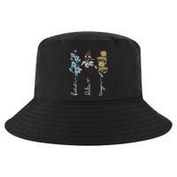 Retro Foxtrots Deltas Tangos Flower Cool Comfort Performance Bucket Hat