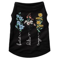 Retro Foxtrots Deltas Tangos Flower Doggie Tank
