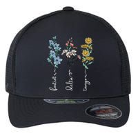 Retro Foxtrots Deltas Tangos Flower Flexfit Unipanel Trucker Cap