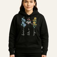 Retro Foxtrots Deltas Tangos Flower Hoodie
