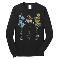 Retro Foxtrots Deltas Tangos Flower Long Sleeve Shirt