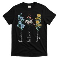 Retro Foxtrots Deltas Tangos Flower T-Shirt