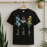 Retro Foxtrots Deltas Tangos Flower T-Shirt