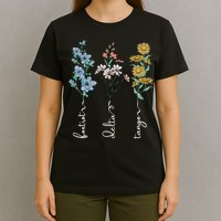 Retro Foxtrots Deltas Tangos Flower T-Shirt