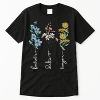 Retro Foxtrots Deltas Tangos Flower Tall T-Shirt