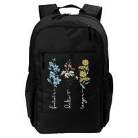 Retro Foxtrots Deltas Tangos Flower Backpack